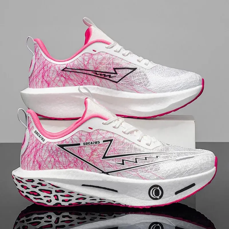 Sports Running Shoes Men Women Marathon Athletic Outdoor Carbon Plate Breathable Lightweight Comfortable Walking Trail Sneakers