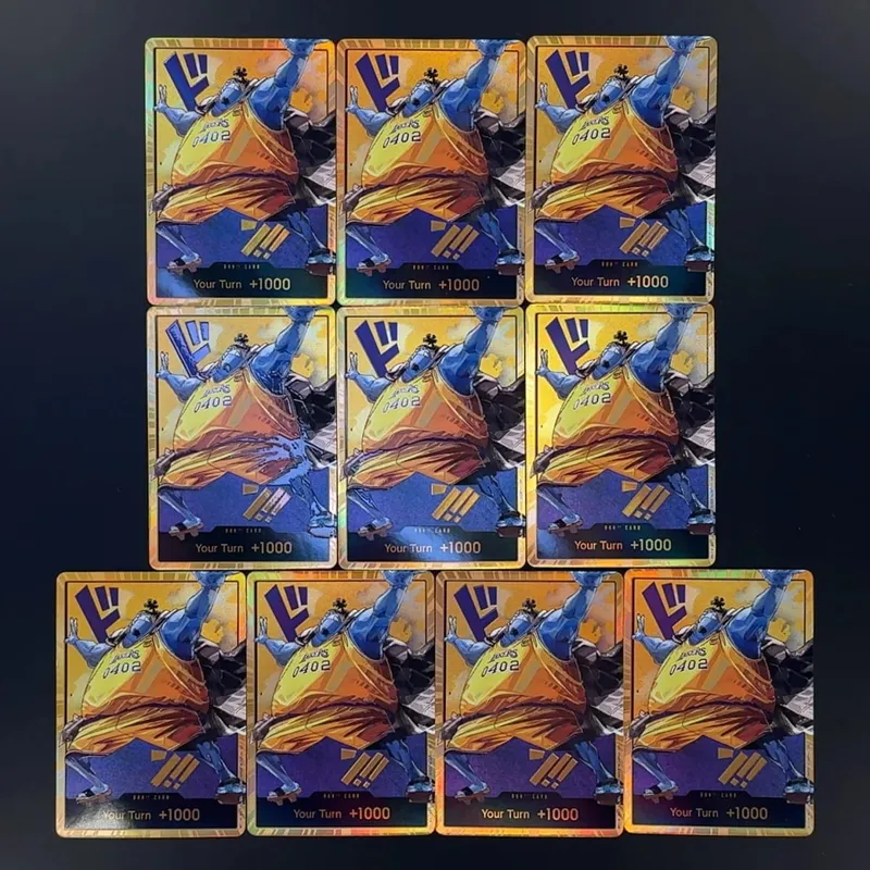 One Piece OPCG English Golden Holographic 3D Textured DON card Straw Hat Crew x Lakers DON card Anime Collectible Cards