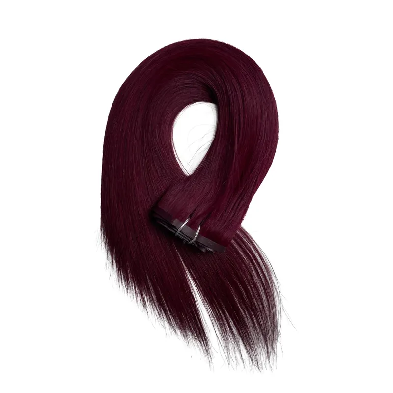 Clip de PU grueso de 160g en extensiones de cabello humano, cinta de trama sin costuras con Clip para extensiones de cabello invisibles de cabello crudo grueso