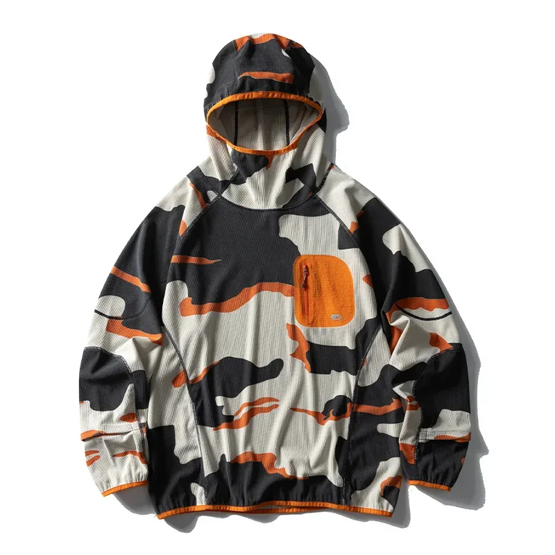 Outdoor Sport Hoodies Men Women Lightweight Fleece Long Sleeve Breathable Pullovers Hooded Sweatshirt Unisex Track T Shirts Tops