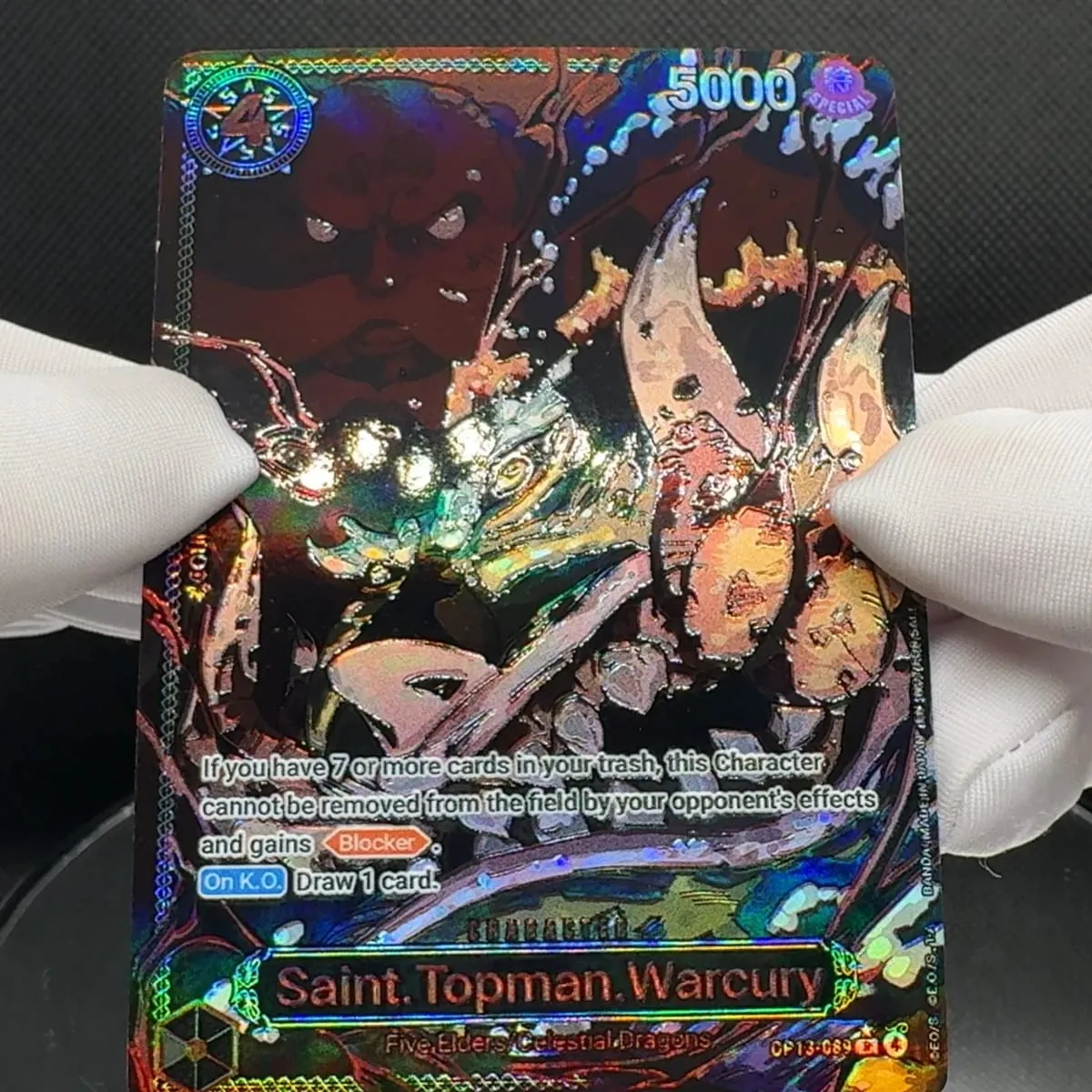 One Piece TCG OPCG English Character Card OP13 5 Siant Nusjuro Saturn Ju.Peter Warcury Mars Imu Deck Textured Foil Card