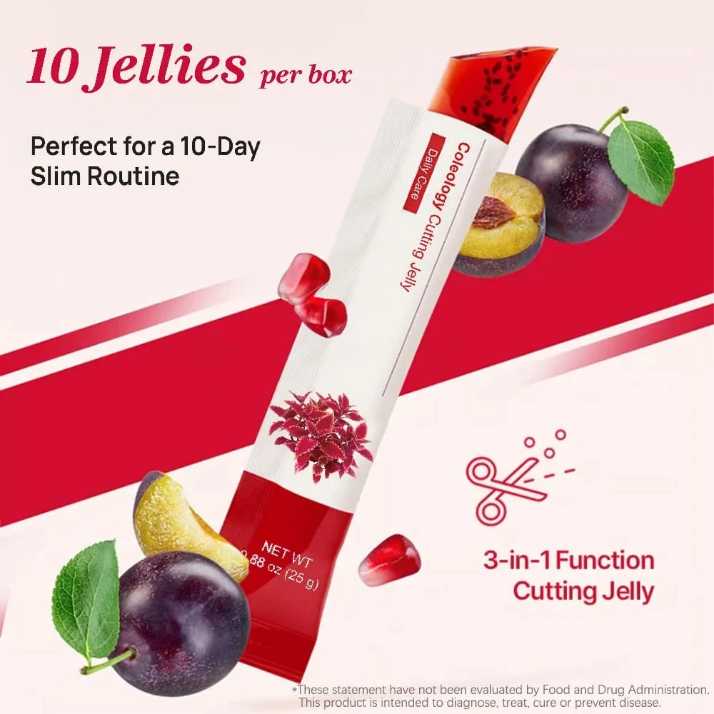Coleology Cutting Jelly with Garcinia Cambogia Korean Daily Jelly Stick Supplement helps Torch Fat Crush Cravings Digestion