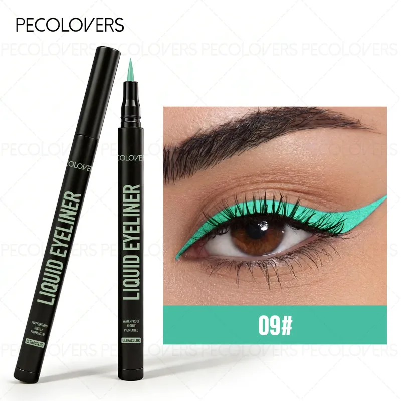 1 Pc Smooth Glide Liquid Eyeliner Pen - Waterproof Long-lasting Ultra-Fine Tip Water Eye Liner Pen Precision Slide Smudge-Proof