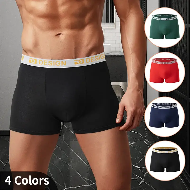 4-Piece Four Seasons Men's Four Corners Quick Drying Comfortable Multi Color Fashion Sports Shorts Casual Home — image 7