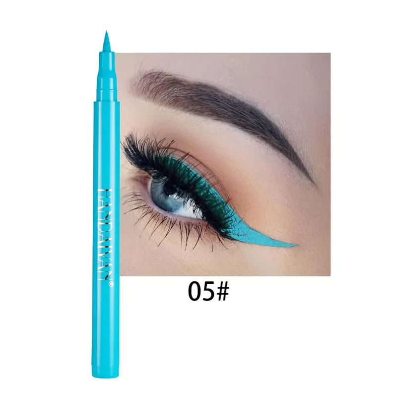 Quick-dry Matte White Eyeliner Pencil Makeup Long Lasting Smooth Liquid Eye Liner Waterproof Anti-Smudge Eyeliner Pen Cosmetics