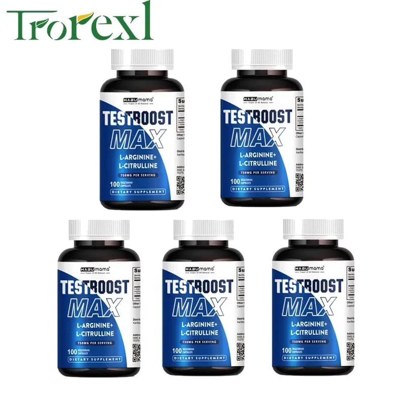 Arginine Pills Male Enhancing Supplement Muscle Builder Libido Enhancing Stamina 100% Pure Non-GMo