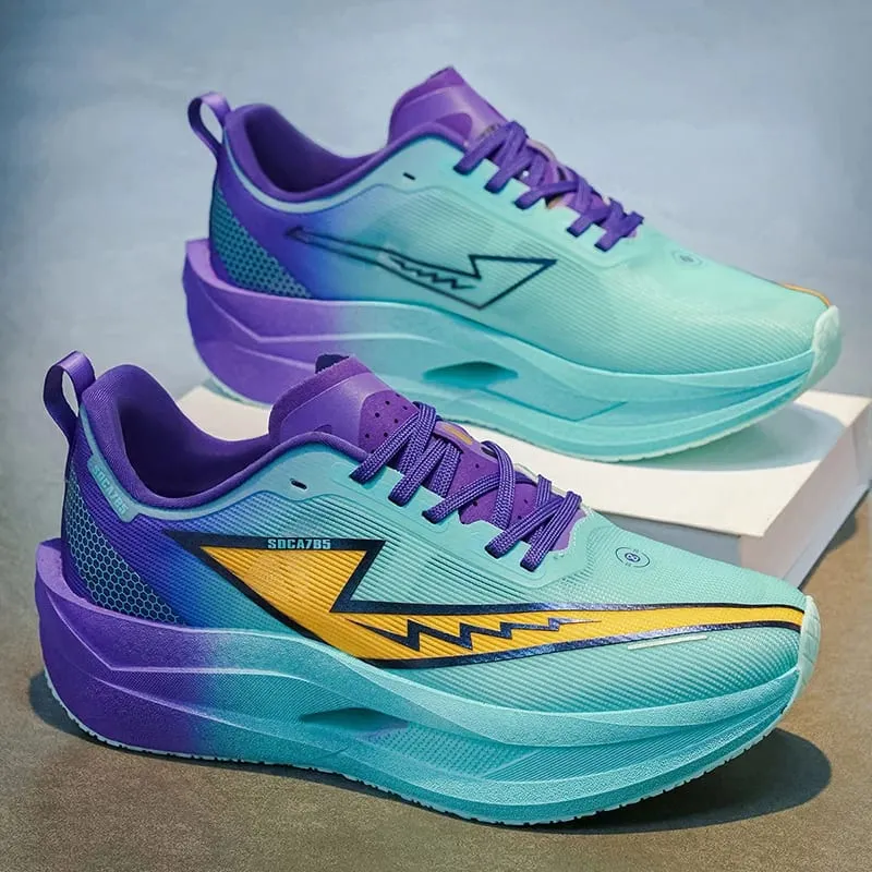 Men Casual Running Shoes Marathon Carbon Plate Outdoor Sports Shoes Breathable Lightweight Women Comfortable Athletic Sneakers