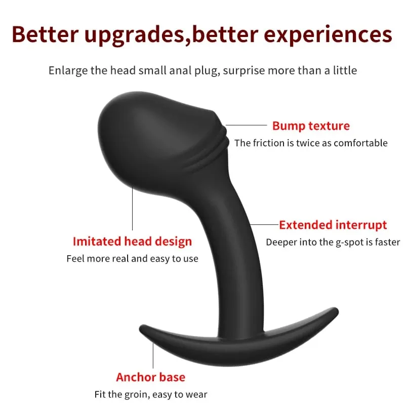 Silicone Anal Bead Anus Dilator Dildo Anal Plug Small Walk Wearable Ass Butt Plug Prostate Massager Sex Toys For Women Men