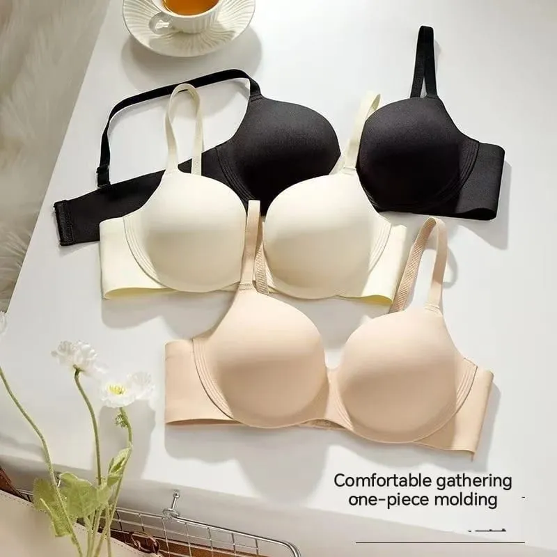 12CM Ultra Thick Push Up Bra for Small Chest Seamless Wireless Lift Anti-Sagging Bra Soft Support Invisible Bra Lingerie