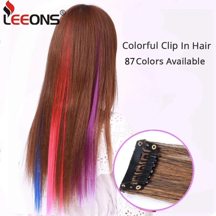 Thẳng Màu Phần Tóc Làm Tóc Kẹp Nổi Bật Cầu Vồng Tóc Hồng Xanh Tím Tổng Hợp Trên Kẹp Dành Cho Nữ Bé Gái