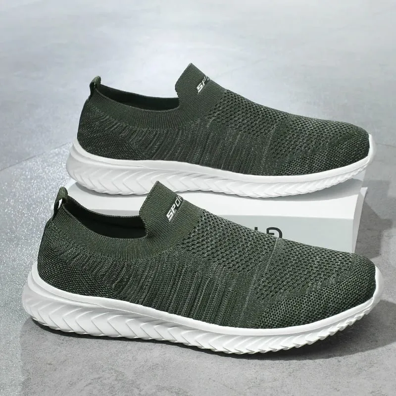 Men Vulcanize Shoes Mesh Men Shoes Lightweight Comfortable Men's Sneakers 2025 Autumn Fashion Slip on Flats Shoes Male Loafers