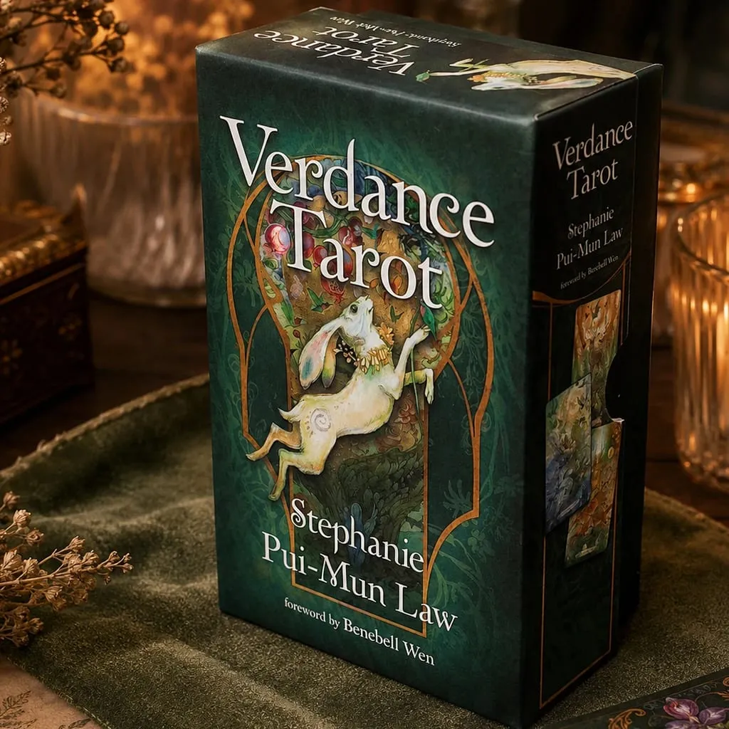 Verdance Tarot Deck in Rigid Box 78 Pcs Lyrical Nature-Inspired RWS Tarot Cards Double-embossed Cardstock 12*7cm