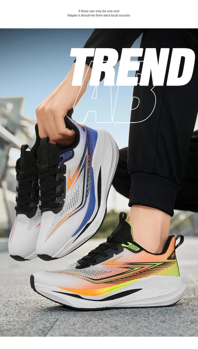 Running Shoes Men Carbon Board Speciality Marathon Men's Sports Breathabe Sneakers Comfortable Athletic Nonskid Shoes For Women