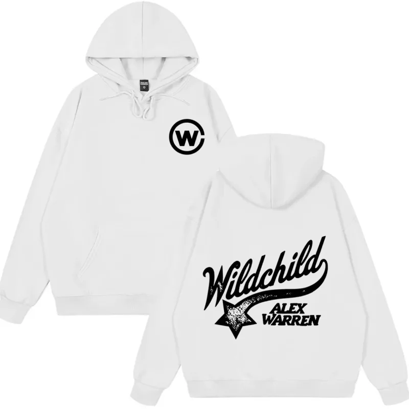 Alex Warren Album Wild Child Tour 2026 Merch Hoodie Men Women Fashion Vintage Sweatshirts Long Sleeves Loose Oversized Pullover