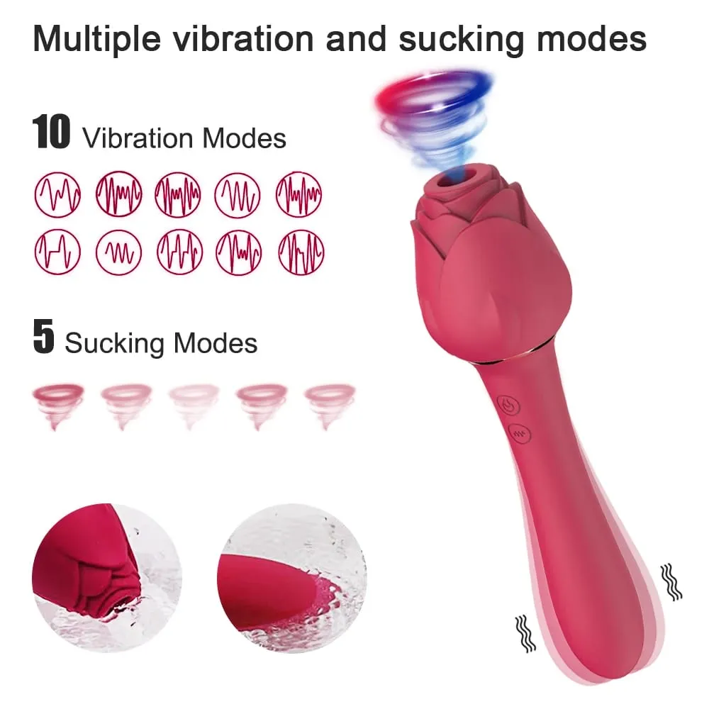 Rose-Sucking Toys Vibrator für Frauen Nippel Klitoris Vakuum Clit Sucker Stimulator Female Sex Toys Waren Vibratoren für Erwachsene