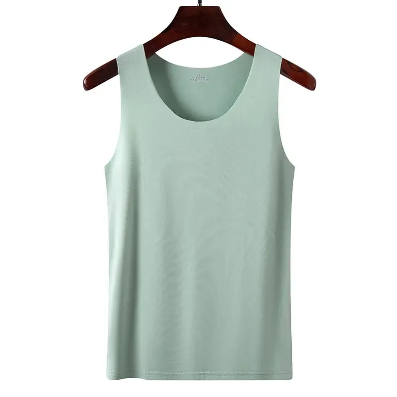 Summer Women Tank Tops Ice Silk Seamless Vest Female Thin Breathable Sleeveless Shirts Slim Camisoles Undershirts Black M-4XL