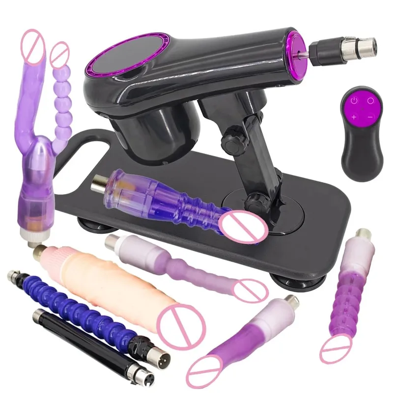 Portable Sex Machine Adjustable Speed Angle Automatic Wireless Control for Woman Man Masturbating Pumping Gun Sex Toys