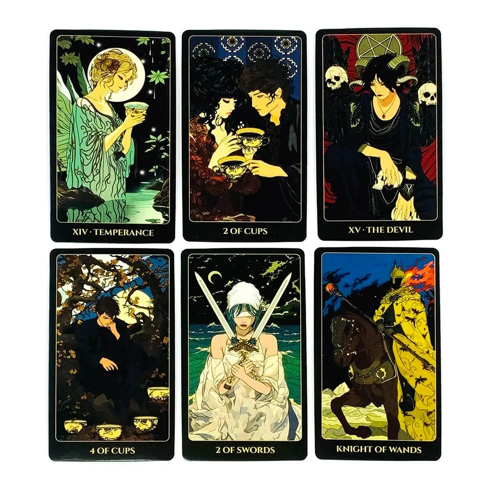 Ukiyo Tarot Cards 78 Card Fortune Telling Divination Tarot Cards Board Game Perfect for Cultural Exploration & Art Collection