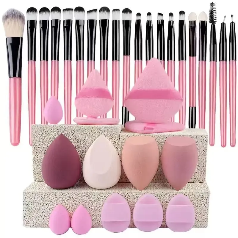 Makeup Brushes Set Premium Synthetic Kabuki Brushes Foundation Concealer Powder Blush Blending Face Eyeshadow Cosmetic Brushes S