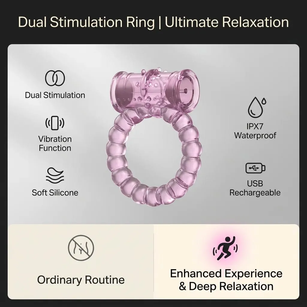 Lasting Cock Rings Vibrator Delay Premature Ejaculation Lock Fine Sex Toys Product For Men Dildo Extender Beads Adult Massage