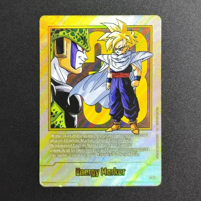 Self Made English Dragon Ball Super Fusion World Energy Markers Gold DBSFW_EM Son Goku Game Collection Flash Card Toy