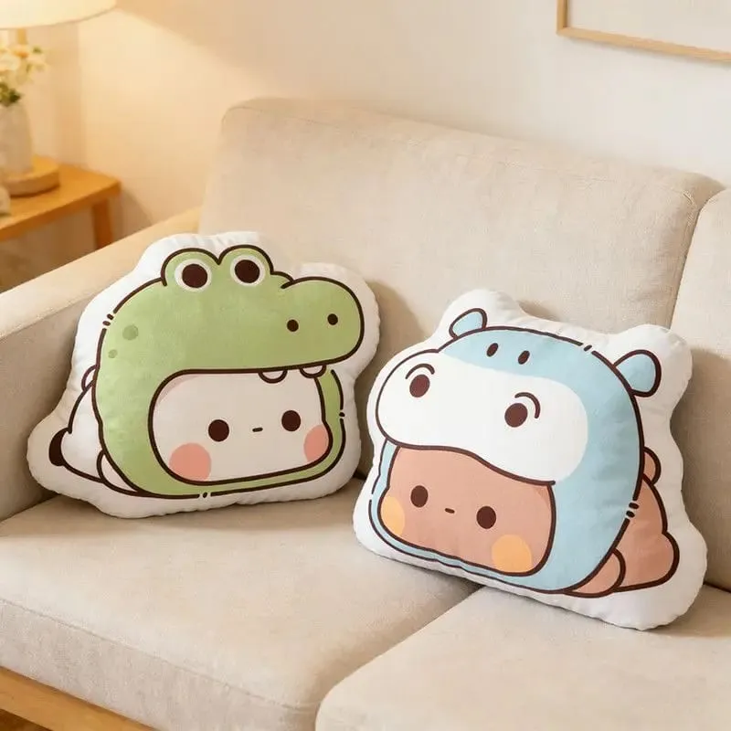 Cute Cartoon Bubu Dudu Plush Pillows Soft Kawaii Yier Panda Throw Pillow Sofa Ornament Sleeping Companion Pillow for Adult Gifts