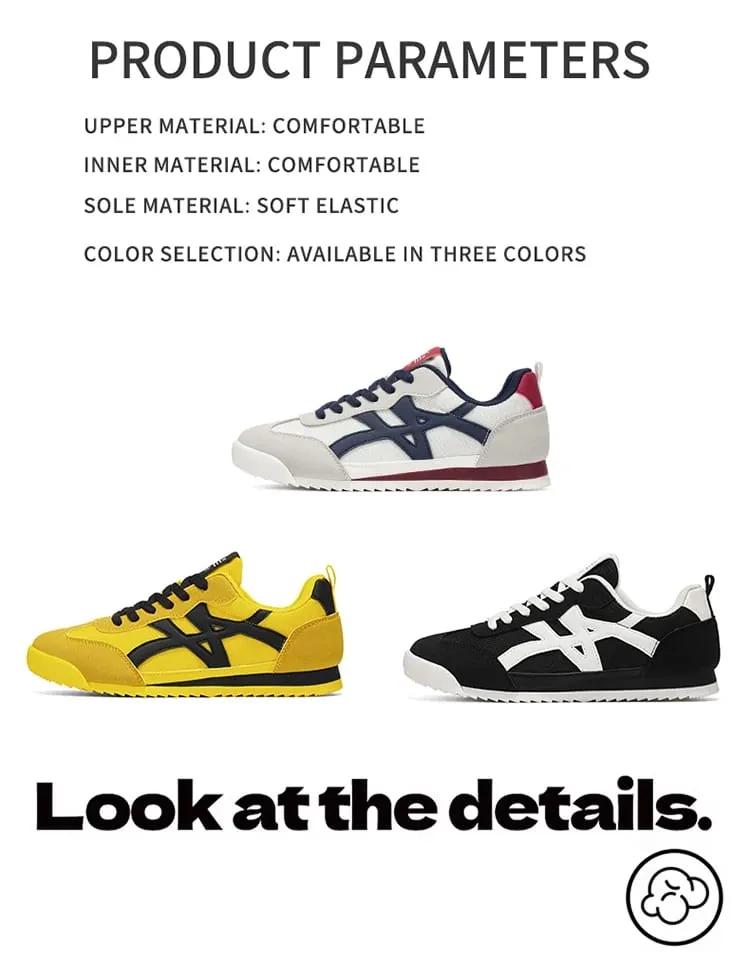 Forrest Gump Shoes for Men Mesh Breathable Retro Casual Sports Shoes Lightweight Soft-Soled Versatile Running Shoes Trendy Sneakers for Students' Daily Commuting