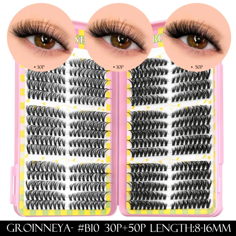 Lash Clusters 540pcs 60D+100D Eyelashes Extensions 2style Mixed Lash Book Fluffy Cat Eye Eyelashes False Lashes Makeup — image 16