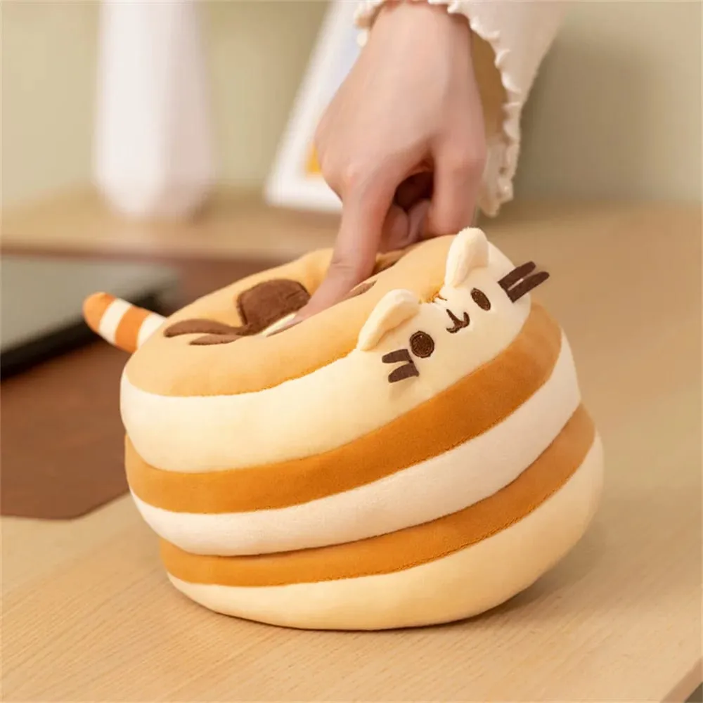 15CM Cute Cake Cat Plush Toy Kawaii Soft Stuffed Animal Pillow Anime Character Plushie Doll Para sa mga Bata Kaarawan Regalo Dekorasyon sa Bahay — image 6