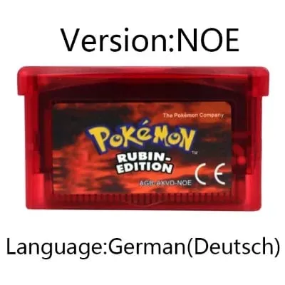GBA Video Game Cartridge Console Card Pokemon Emerald Ruby FireRed LeafGreen Sapphire Multi-language for GBA/NDS