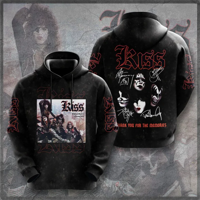 2026 Hot Rock Kiss Hoodies 3D Printed Men Women Funny Long Sleeve Sweatshirt Shirt Street Man Hoodies Tops Y2k Hoodies