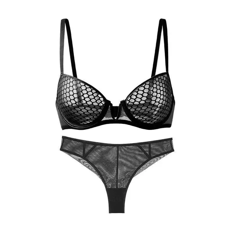 Ultra-Thin Minimizer Bra Set For Large Bust Women Summer Style Soft Underwire Side Support Anti-Sagging Comfort Daily Lingerie