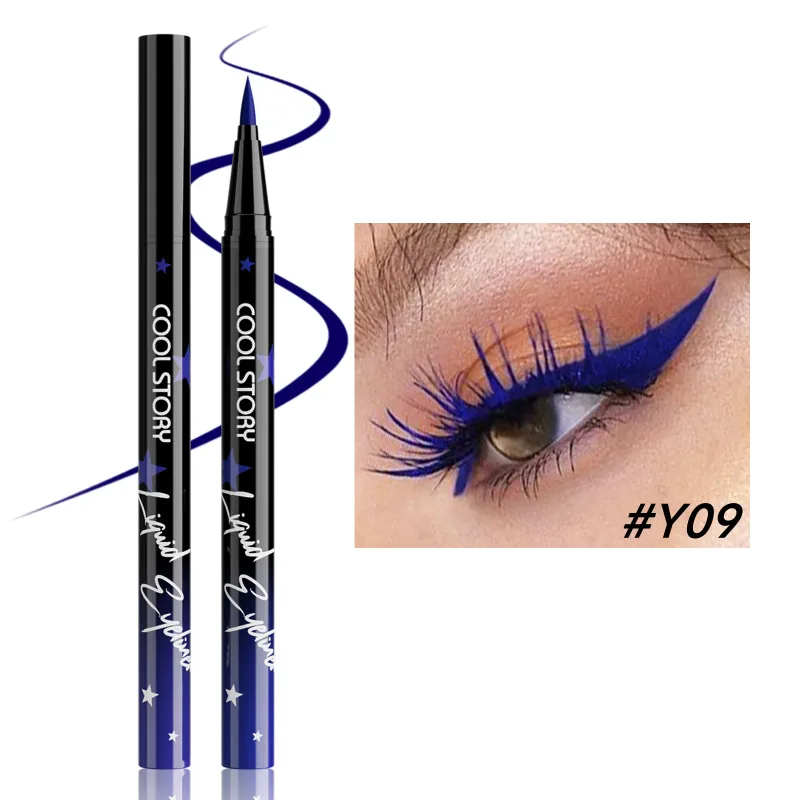 Red White Black Waterproof Eyeliner Pencil Untra-fine Liquid Eye Liner Pen Quick Dry Long Lasting Non Smudge Makeup Cosmetics