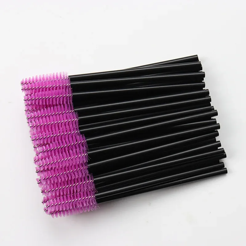 100pc Disposable Eyelash Brush Hollow Eyebrow Comb Lash Extension Makeup Brushes Mascara Stick Applicator Microbrush Beauty Tool