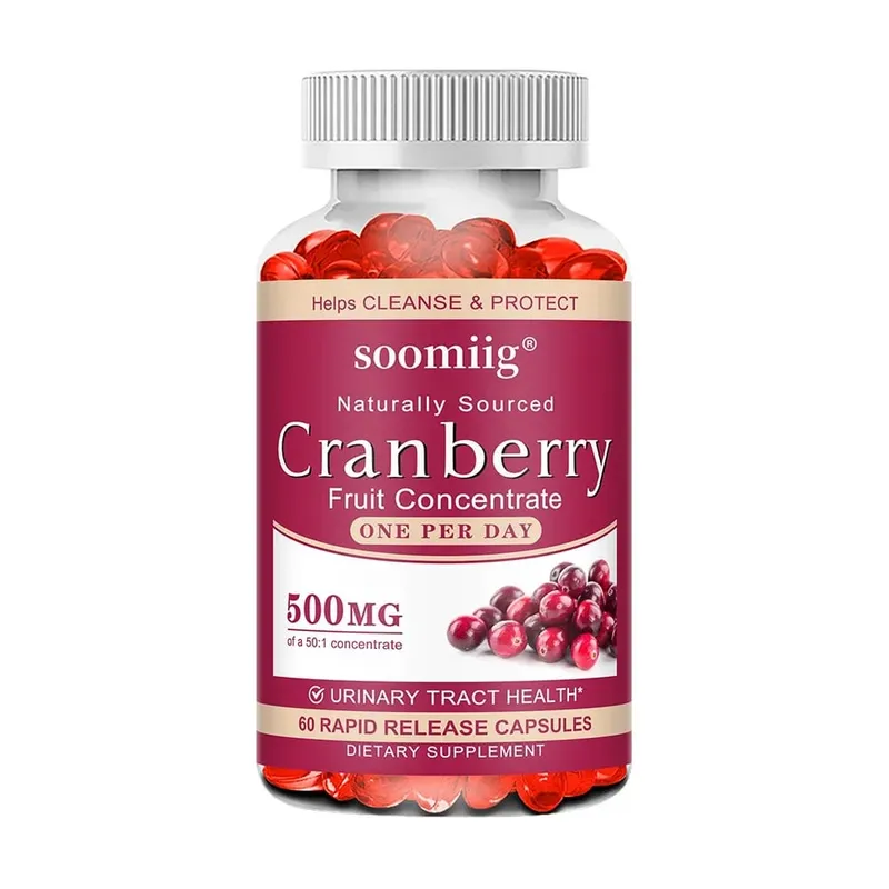 Viên nang nam việt quất hữu cơ - Giàu vitamin C hỗ trợ sức khỏe đường tiết niệu và bàng quang Thúc đẩy quá trình giải độc làm sạch