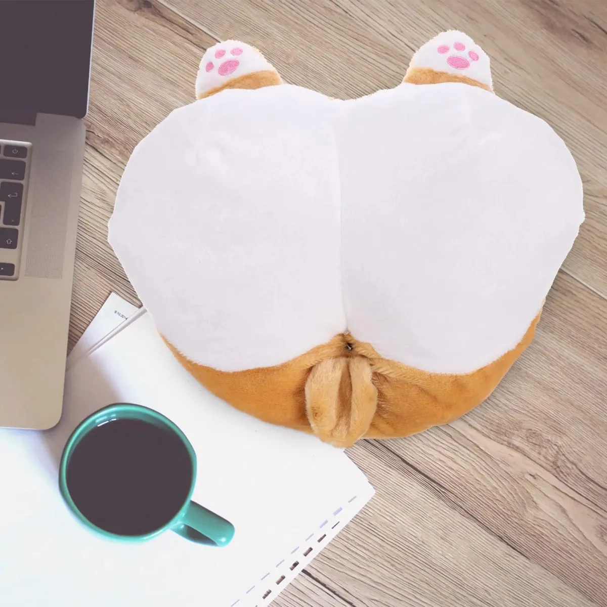 Adorable Dog Butt Cushion for Long Sitting Support Ergonomic Chair Pad for Office Workers Drivers Students Pregnant Women Travel