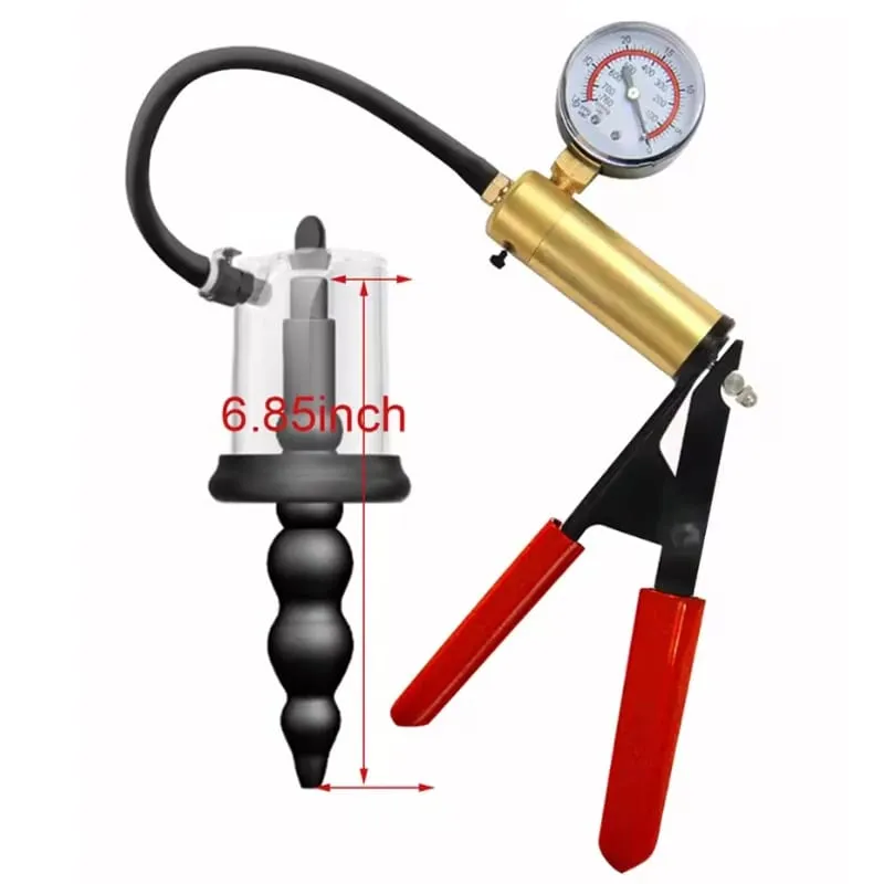 Anal Plug Vacuum Pump Prostate Stimulator Sex Toys for Men Women Adult Powerful Suction Manual Anus Dilator Butt Plug Set