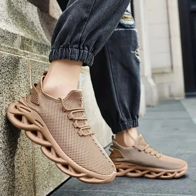 Hot Men Running Shoes Lightweight Sneakers Black Male Casual Shoes Mesh Walking Shoe Outdoor Shock-absorption Women Tennis Shoes