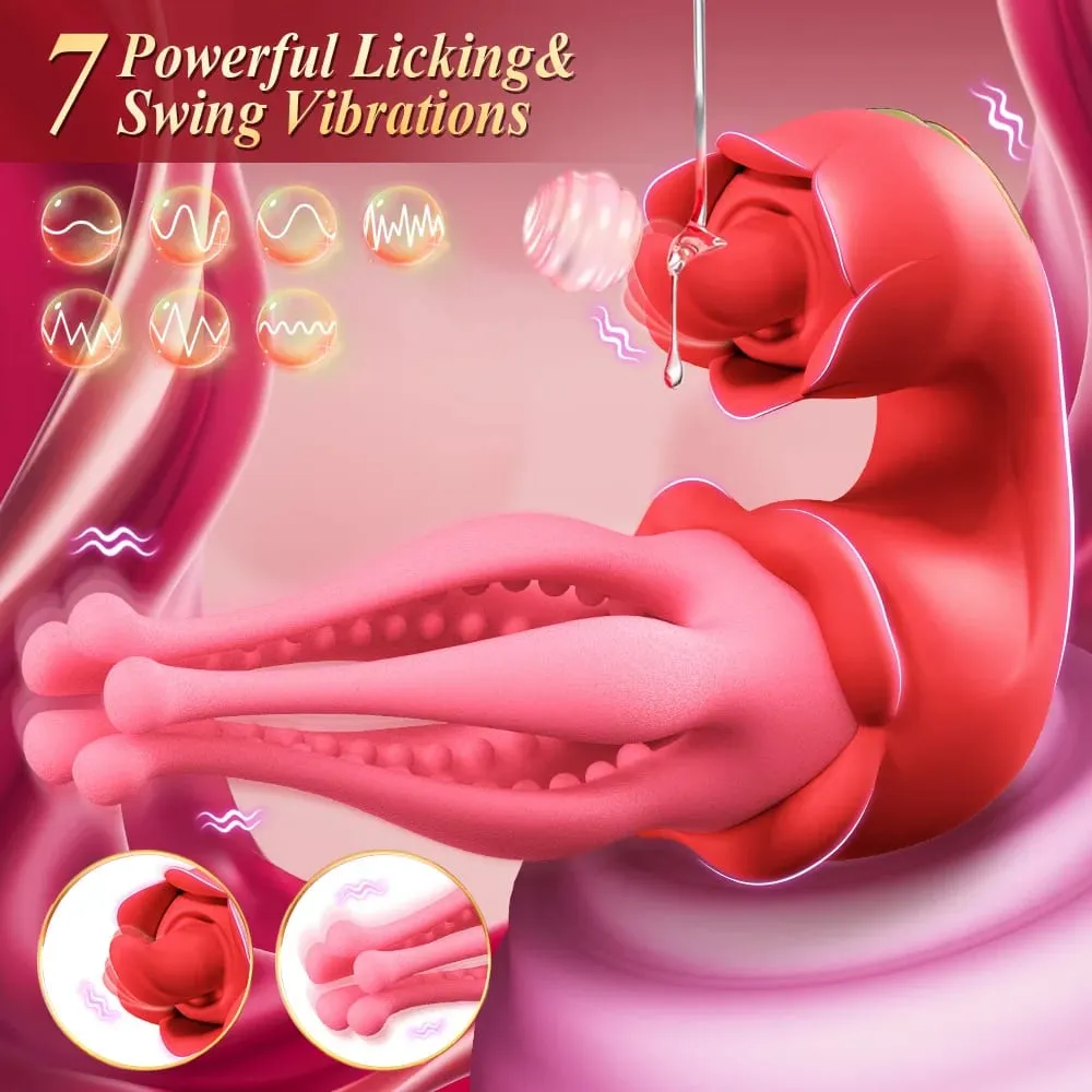 3in1 Tongue Licking Vibrator for Women G-spot Clitoral Stimulator Dildo Vagina Massager Female Masturbation Sex Toys Couple