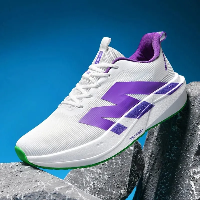 Fashion Men Women Outdoor Running Shoes Marathon Carbon Board Lightweight Comfort Casual Sneakers Breathable Mesh Sports Shoes