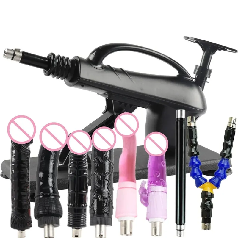 A2SS-Portable Automatic Masturbation Machine for Women with Big Dildo Men's Sex Toy Pumping Gun for Couples