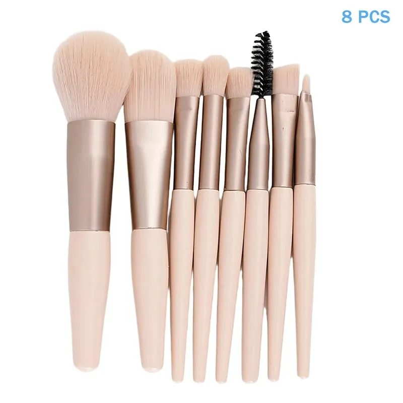 8/13PcsMakeup Brush Set Fluffy Professiona Cosmetic Foundation Powder Eyeshadow Kabuki Make Up Brush Beauty Tool Makeup.