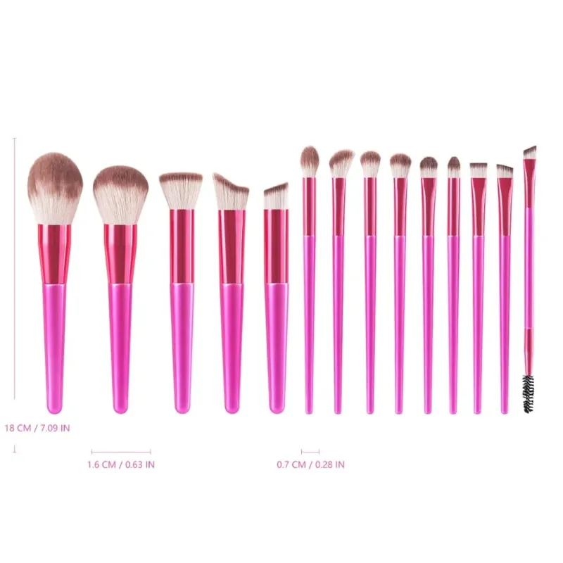 1-14pcs Makeup Brushes Tools Set Make Up Brush Tools Kits for Eyeshadow Eyeliner Cosmetics Brushes Maquiagem Soft Skin-Friendly