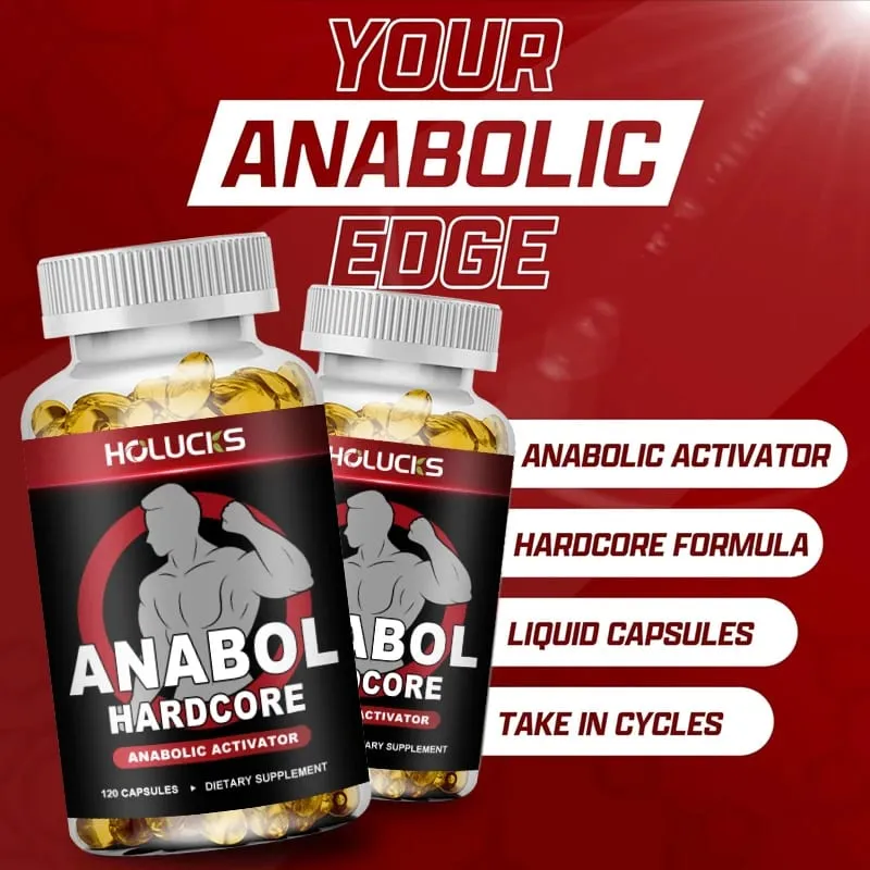 Men’s ANABOLIC Muscle Building Supplement Boost Workout Energy Muscle Growth & Protein Synthesis Balances Men Hormones