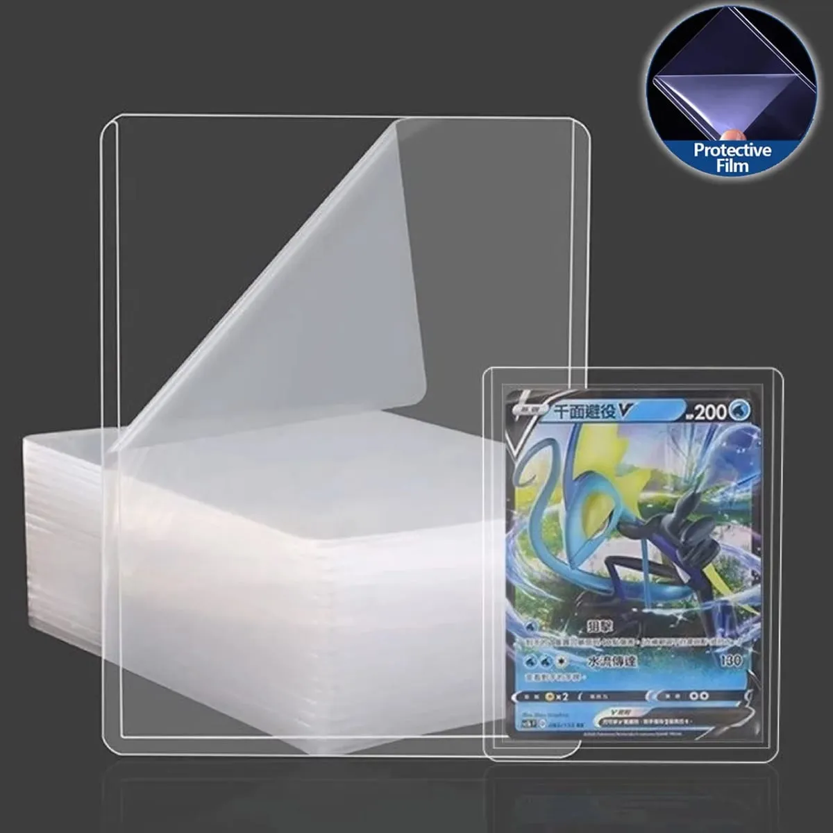 25-150 Chiếc Thẻ Cứng Holdre Với Màng Bảo Vệ Thẻ Tay Chống Trầy Xước Bảo Vệ Phù Hợp Với Yugioh Pokemon Bóng Chày thẻ Thể Thao