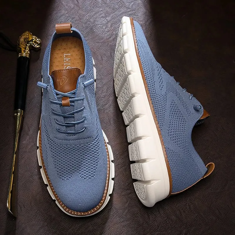 Men's Casual Dress Shoes Fashion Walking Sneakers Mesh Business Oxfords Work Lightweight Soft Sole