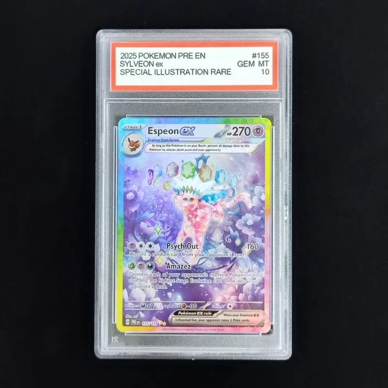 Proxy POKEMON PRE English PRISMATIC EVOLUTIONS #161 UMBREON ex Grade 10 Collection Card Toy
