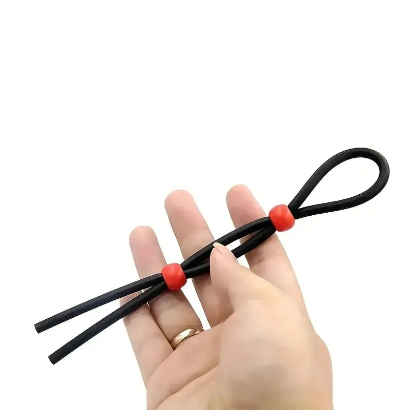 Adult Male Adjustable Penis Loops Rope Sex Toys Silicone Cock Rings Male Sex Toys