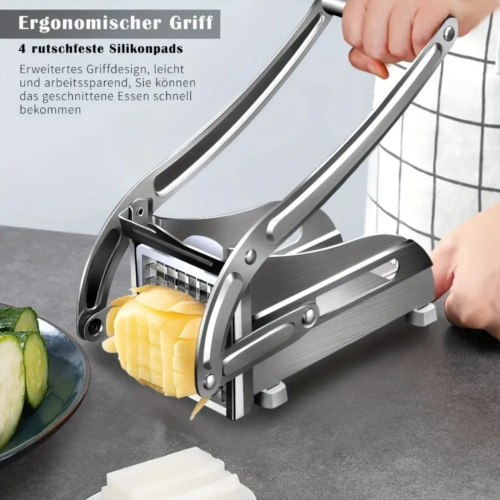 Vegetable Chopper Stainless Steel Vegetable Chopper French Fry Cutter Potato Onion Slicer Dicer Kitchen Accessories Tools Supply