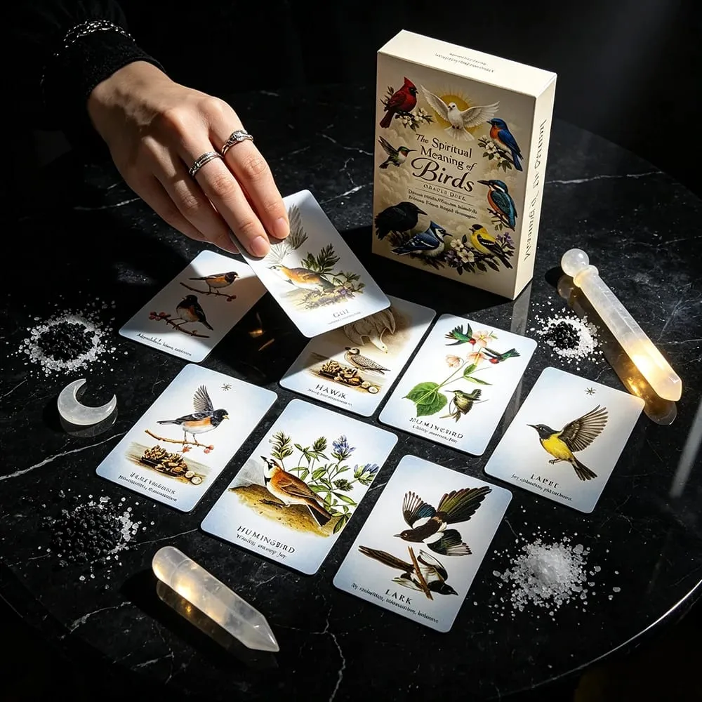 The Spiritual Meaning of Birds Oracle Cards Animal Spirit Guide Divination Deck Bird Messenger Spiritual Guidance Meditation